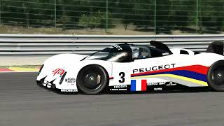 Assetto corsa Spa Francorchamps Peugeot 905 229215 [upl. by Yatnahs]