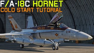 DCS FA18C Hornet NEW Cold Start Tutorial [upl. by Gall]