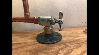 DIY Steampunk Water Valve Light Switch [upl. by Artemus326]