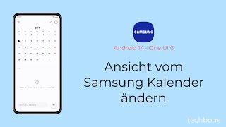 Ansicht vom Samsung Kalender ändern  Samsung Android 14  One UI 6 [upl. by Beverly347]