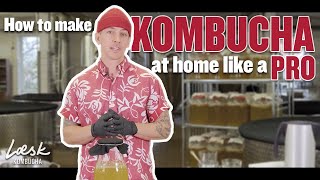 How to make kombucha at home like a pro  Stepbystep  Eric from Læsk [upl. by Bedelia]