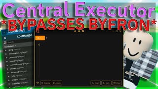 Central Executor Best FREE UNPATCHED Roblox EXPLOIT KEYLESS BYPASSES BYFRON [upl. by Delanty]