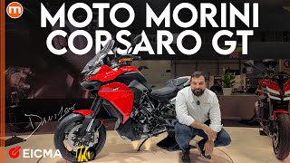 Moto Morini Corsaro GT  A EICMA 2024 una sport tourer che ruba gli sguardi [upl. by Aaren834]