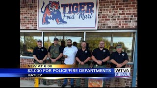 Hatley convenience store donates 3000 to local first responders [upl. by Cutcliffe904]