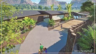 Dwarf Caiman amp Saltwater Crocodile House  Sequora Zoo  Planet Zoo Speed Build [upl. by Massab]