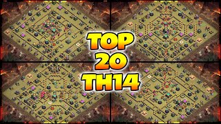 Best TH14 Base With TH14 Base Link  Top 20 TH14 CWLWar Base 2023  Clash of Clans [upl. by Grieve167]