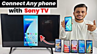 Connect Sony TV with mobile  How to connect Sony TV to phone  Sony smart TV screen mirror [upl. by Brit]