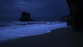 Fall Asleep With Relaxing Wave Sounds at Night Low Pitch Ocean Music for Deep Sleeping [upl. by Clere420]