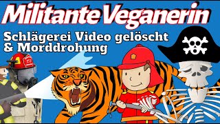 Militante Veganerin  Schlägerei Video gelöscht amp Morddrohung  Meinungspirat [upl. by Hbaruas663]