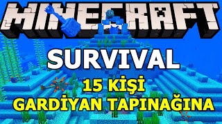 Minecraft Gardiyan Tapınağına 15 Kişi Daldık [upl. by Darin741]