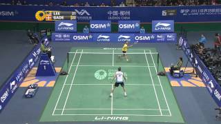 2011 OSIM BWF World Superseries FinalsMSMS  Group AChong Wei Lee vs Peter Hoeg Gade [upl. by Giorgia]