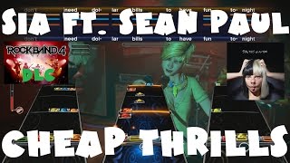 Sia ft Sean Paul  Cheap Thrills  Rock Band 4 DLC Expert Full Band October 27th 2016 [upl. by Pedrick]