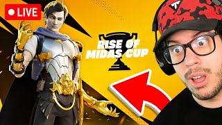 Fortnite MIDAS CUP Tournament to UNLOCK MIDAS EARLY High Ping Challenge [upl. by Airdnaid]