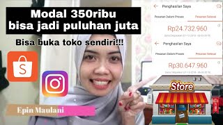 MODAL 350 RIBU BISA BUKA TOKO SENDIRI OMSET SAMPE 30JUTA  Sharing Epin Maulani [upl. by Yanej966]