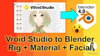 Vroid Studio to Blender 40  VRM importer  Tutorial  Mangga Cartoon Creator [upl. by Eilrebmik368]