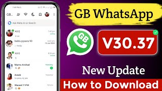 GB Whatsapp New Version Kaise Download kare 2024 How to Download GB Whatsapp New Version 2024 [upl. by Ahsonek]