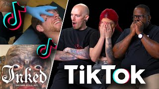 Losing Our Minds To TikTok’s Craziest Tattoo Videos  Tattoo Artists React [upl. by Wesa]