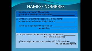 Información personal en inglés Personal Information Inglés básico Basic English Lección 17 [upl. by Airan]