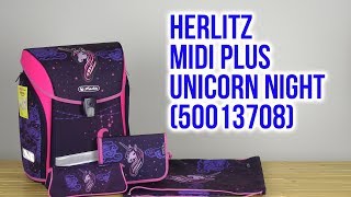 Распаковка Herlitz MIDI PLUS Unicorn Night 50013708 [upl. by Htepsle]