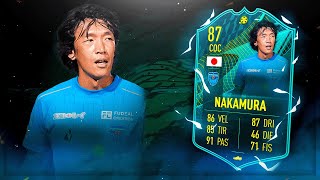 FIFA 22 SHUNSUKE NAKAMURA 87 MOMENTS PLAYER REVIEW  FIFA 22 ULTIMATE TEAM [upl. by Dodie]