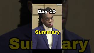 Ynw Melly Trial Summary Day 10 🚨shorts [upl. by Housen]