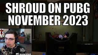 SHROUD  Tries NEW PUBG CHANGES  November 2023 [upl. by Fahey]