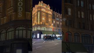 Harrods Knightsbridge London london knightsbridge londonlights [upl. by Ahsahtan512]