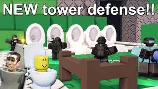 I Made My Own Toilet Tower Defense Game  ROBLOX [upl. by Stier]