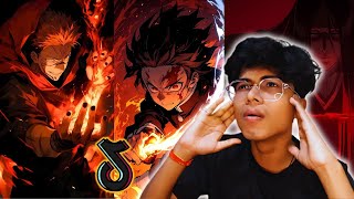 Best Anime Edits REACTION  Anime TikTok Compilation [upl. by Ahsirkal]