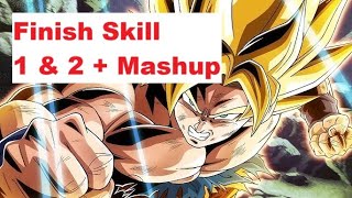 Dragon Ball Z Dokkan Battle  PHY SSJ Goku Finish Skill OST 1 amp 2  Mashup [upl. by Dnalwor]