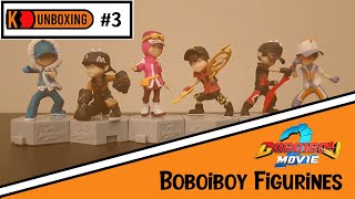 Jom tengok mainan Boboiboy dari GSC Cinemas  Boboiboy GSC Figurines Unboxing 3 [upl. by Pris]