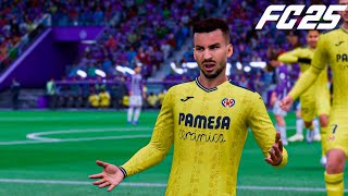 Real Valladolid Vs Villarreal  La Liga  EA SPORTS FC 25 [upl. by Suoirred793]