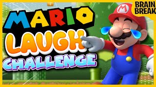 Mario Laugh Challenge  Guess Who Mario Brain Break  Toad Spot It  Go Noodle [upl. by Aleemaj296]