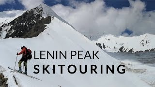 Skitouring at Lenin Peak 2018 [upl. by Nydnarb]