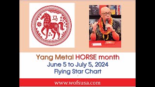 June 2024 Flying Star  Yang Metal Horse Month [upl. by Yemac]