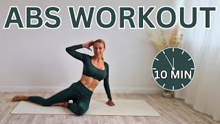 10 MIN ABS WORKOUT  SHAPE SHREED YOUR SIX PACK Muscle Builder Exercises Sporty Kassia [upl. by Kara-Lynn]