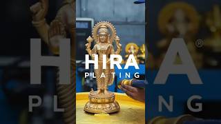 Converting Laxmi Murti into Gold in 20 seconds Hira Plating In india for 50 types of Plating [upl. by Eronaele866]