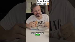 Triple Trump diet challenge 🍔😎trump foodchallenge [upl. by Kimberly145]