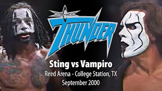 WCW Thunder  Sting vs Vampiro  September 2000 [upl. by Llennhoj430]