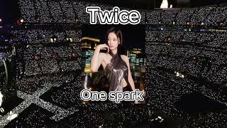 Twice One Spark Concert EffectLive vocals with fans [upl. by Monarski520]