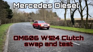 OM606 W124 clutch upgrade 060 fail and dyno test [upl. by Anivlac]