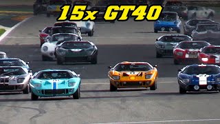 15x FORD GT40 at Spa  400hp V8  Racing in 20212023 [upl. by Gupta173]