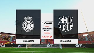 RCD Mallorca vs Barcelona  La Liga 202425  EA Sports FC 25 PS5™ 4K60fps [upl. by Coshow]