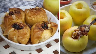 Receta fácil de manzanas al horno Manzanas asadas al horno o microondas  Las María Cocinillas [upl. by Ennywg479]