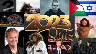 QUIZ OVER 2023  Met leuke filmpjes muziek en veel meer [upl. by Anaigroeg]