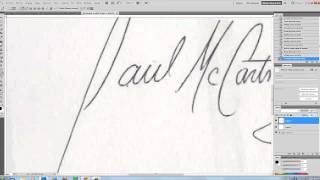 Photoshop tutorial  Digitaliza tu firma español [upl. by Dan]