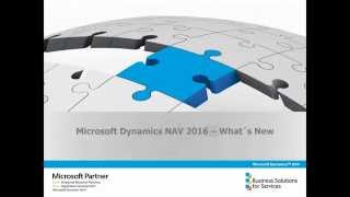 Whats New Dynamics NAV 2016 Navision  Microsoft stellt das neue ERP System bereit [upl. by Aihsek344]