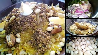 Rfissa au poulet et lentilles طريقة رفيسة مغربية سهلة plat traditionnel marocainEasy Refisa recipe [upl. by Montagna]