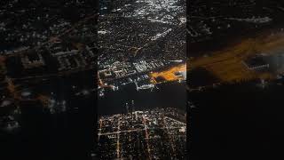 Flying over GVR at night 3 YVR flying aircraft planes [upl. by Orsola]