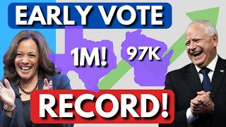 RECORD BREAKING Early Voting in Texas and Wisconsin [upl. by Tavey]